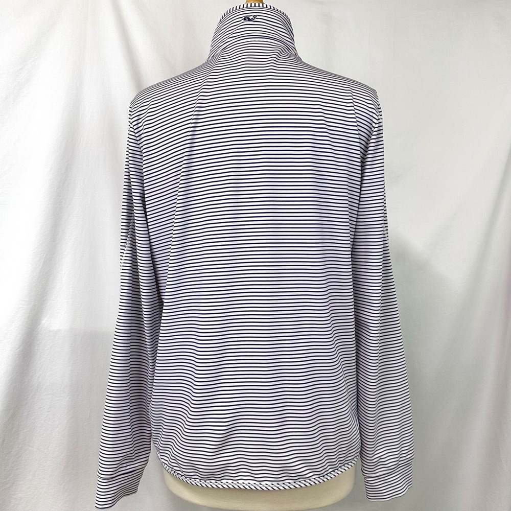 VINEYARD VINES TCU Horned Frogs Sankaty Quarter Zip Pullover Women's L Purple - Picture 6 of 8